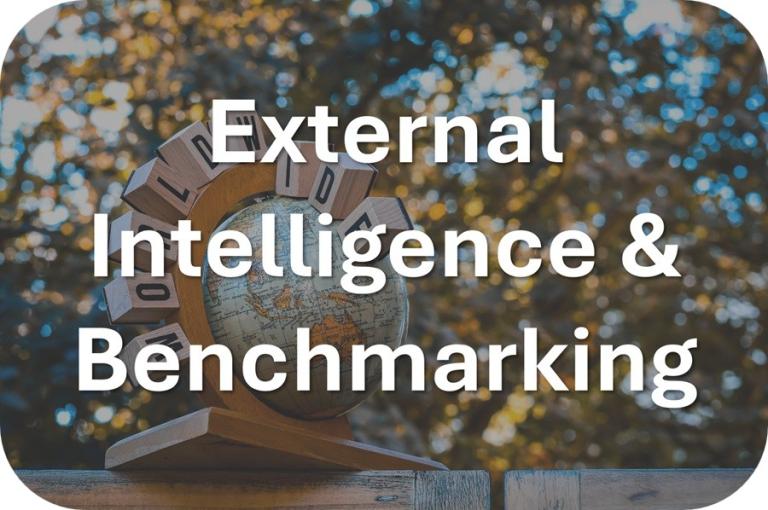 External intelligence and benchmarking